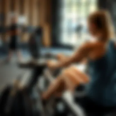 Diverse rowing machine workout routines on a schedule