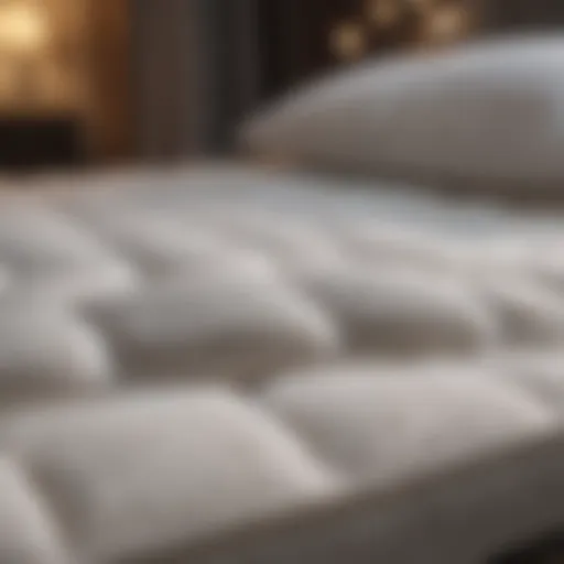 Luxurious soft mattress topper showcasing plush texture