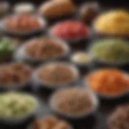 Visual representation of keto-friendly foods