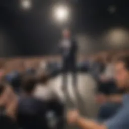 Dr. Donin engaging with students in a lecture setting