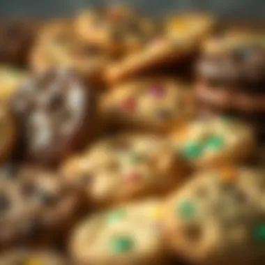 An assortment of cookie flavors highlighting variety.