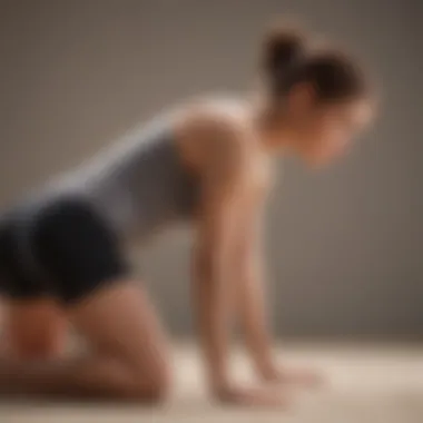 Proper Back Posture for Stretching Illustration of effective back posture during stretching