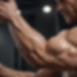 Gentle stretch for upper arm muscles