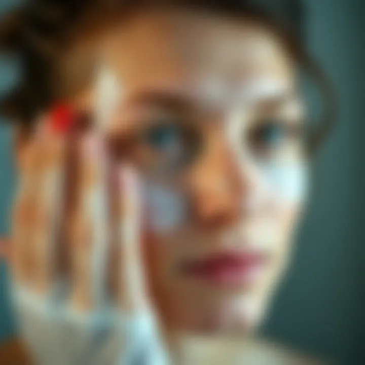 Applying Natural Treatments for Skin Relief Natural treatment application on facial skin