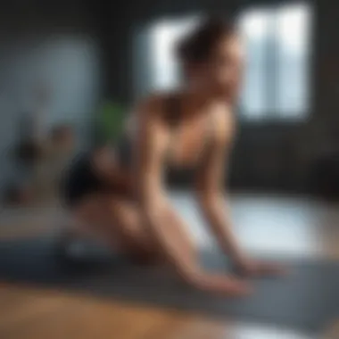 Figure-Four Stretch for Hip Relief Runner demonstrating a figure-four stretch on a mat
