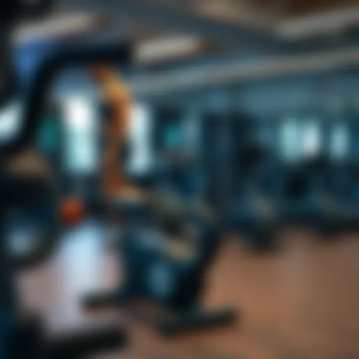 Motivational fitness environment with exercise equipment