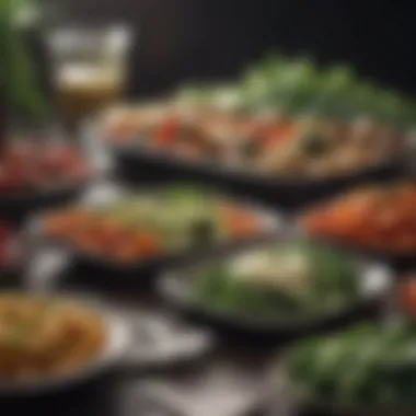 Healthy Meal Prep for a Flatter Tummy Healthy meal prep featuring vibrant vegetables and lean proteins