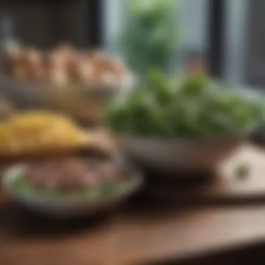 Balanced Meals for Optimal Wellness Healthy meal prep with lean proteins and greens