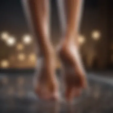 Moisturizing Foot Cream Application Application of moisturizing foot cream
