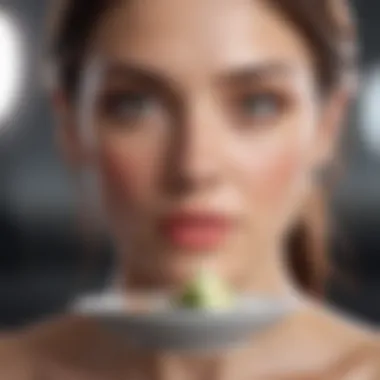 Visualizing a Balanced Diet for Facial Sculpting Balanced diet plate visual