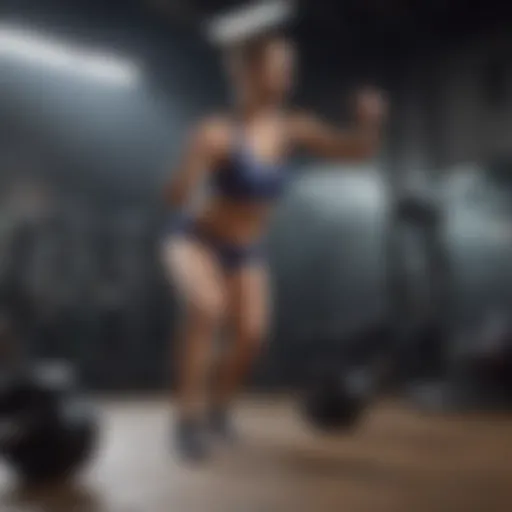Dynamic workout session showcasing intense exercises for weight loss