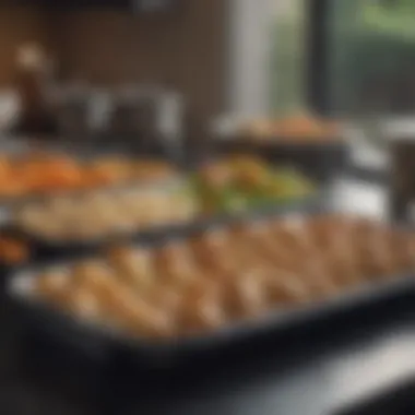 Preparing Meals for Success Close-up of a nutritious meal prepping station