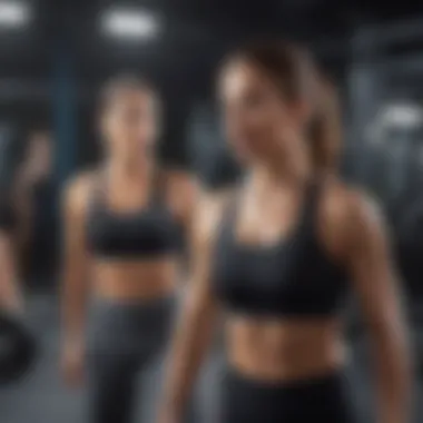 Energizing Group Fitness Experience Dynamic group workout session