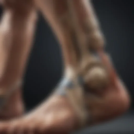 Ankle joint anatomy illustration highlighting key structures