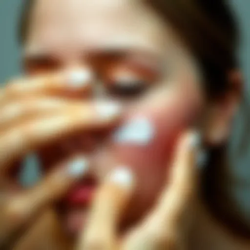 Applying Topical Treatments for Cold Sores Topical treatment application on affected area