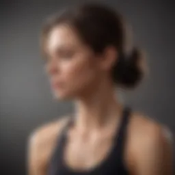 Gentle neck stretch for migraine relief