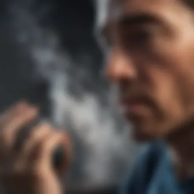 Using a Humidifier for Relief A person using a humidifier