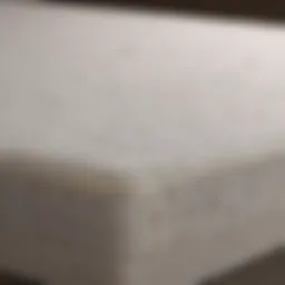 Close-up of Casper mattress foam layers