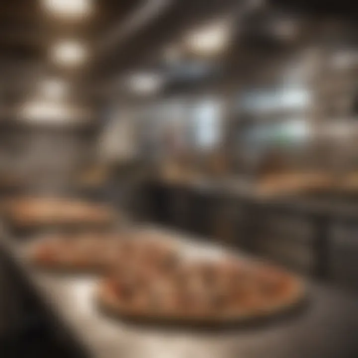 A well-organized pizza kitchen emphasizing operational excellence