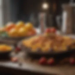 An array of nutritious foods symbolizing fasting