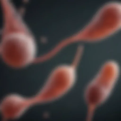 Microscopic view of sperm cells highlighting quality indicators