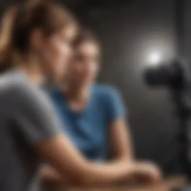 Guidance and Support in Achieving Weight Loss Goals A wellness coach discussing fitness goals with an individual