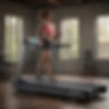 A sleek treadmill with advanced features