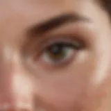 Expert dermatologist examining skin under a microscope