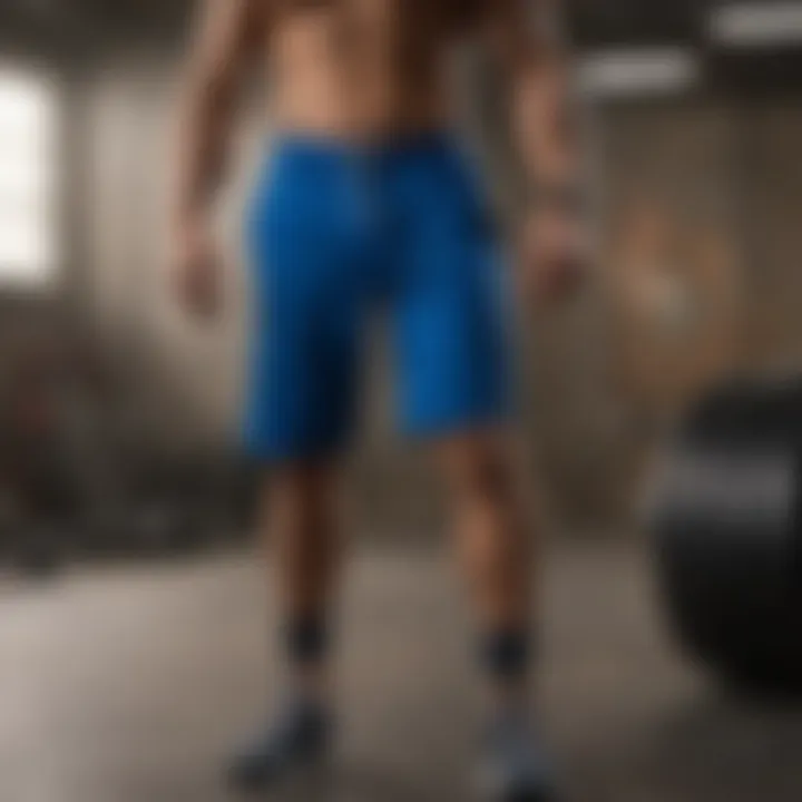Variety of Apex workout shorts in different styles and colors