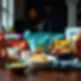 Atkins product variety showcasing low-carb snacks and meals