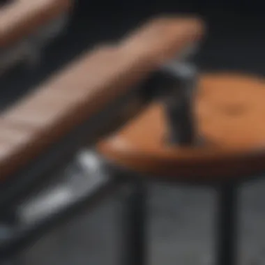 Durable Construction Materials of Adjustable Benches Close-up of durable materials used in adjustable bench construction