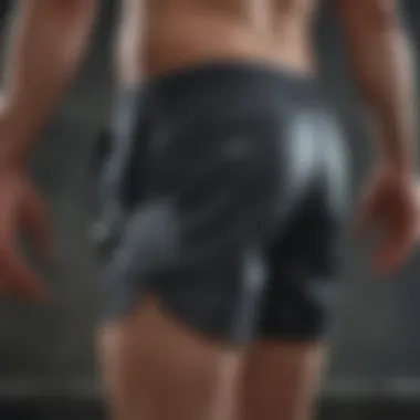 Innovative Pocket Design for Convenience Close-up of pocket design in athletic shorts