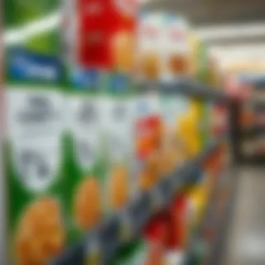 Labeling practices of sugar-free cereals displayed on a grocery shelf
