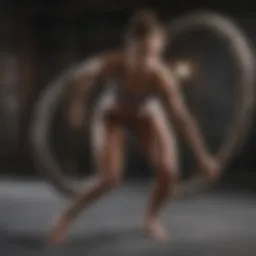 Dynamic movement showcasing flexibility and strength