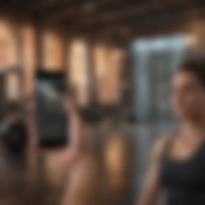 A guided workout session displayed on a smartphone