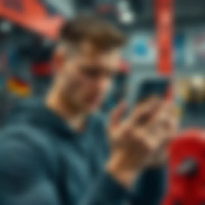 Individual setting personal fitness goals using a tracker app