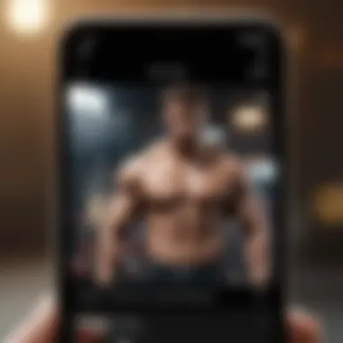 Motivational fitness quotes displayed on app screen