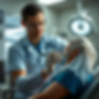 Importance of Medical Evaluation A medical professional examining a patient with skin rashes, emphasizing the importance of medical evaluation