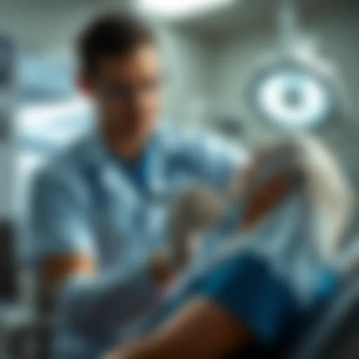 Importance of Medical Evaluation A medical professional examining a patient with skin rashes, emphasizing the importance of medical evaluation