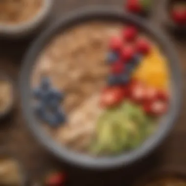 Nourishing Smoothie Bowl with Protein Cereal A vibrant smoothie bowl topped with low sugar protein cereal and fresh fruits.