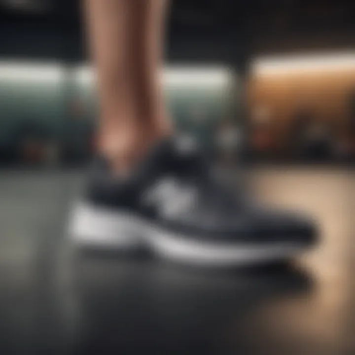 Individual engaging in daily activities wearing supportive footwear