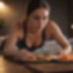 An illustration depicting the concept of nighttime fat burning during sleep.