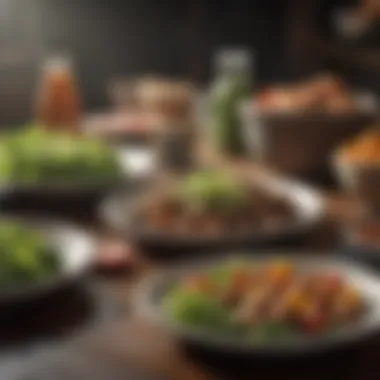 A Nutrient-Rich Meal with Vitamin K Sources A balanced meal incorporating various vitamin K sources