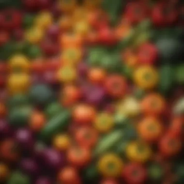 Vibrant Vegetables Packed with Vitamin K A colorful assortment of vegetables high in vitamin K
