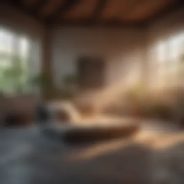 Tranquil Meditation Space A tranquil meditation space with cushions and soft lighting