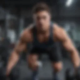 Dynamic workout routine showcasing various exercises