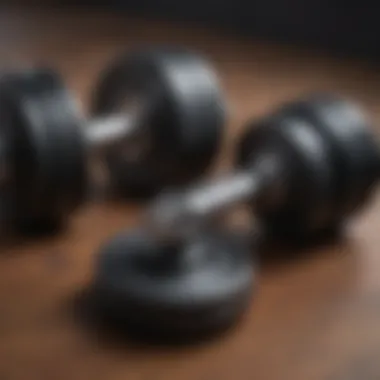 Unique Design Features of Adjustable Dumbbells Close-up of adjustable dumbbells showcasing their unique design features