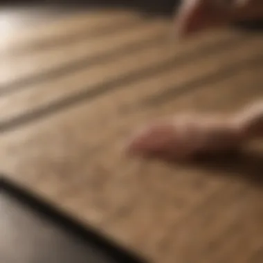 Close-up of acupuncture mat showing its unique design