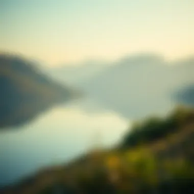 A serene landscape symbolizing tranquility and clarity