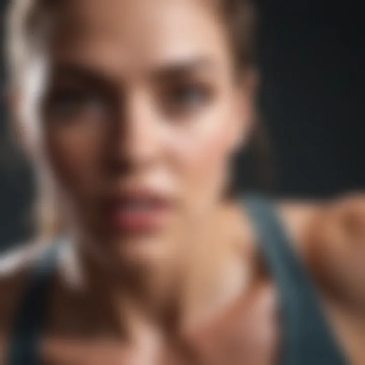 A close-up of an individual achieving a fitness goal, reflecting motivation and dedication.